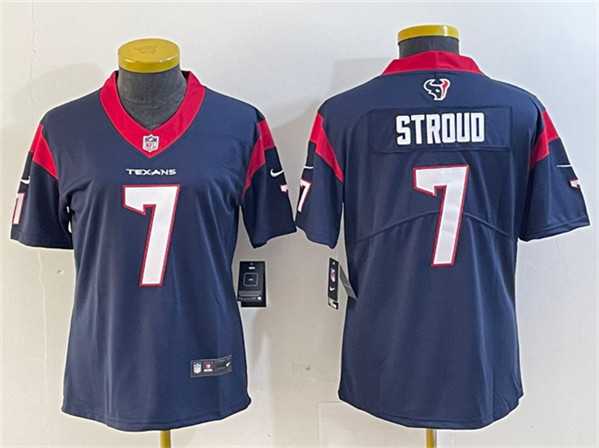 Women's Houston Texans #7 C.J. Stroud Navy Vapor Untouchable Limited Stitched Jersey(Run Small),We sell and wholesale Women's Houston Texans #7 C.J. Stroud Navy Vapor Untouchable Limited Stitched Jersey(Run Small) on line form chian!